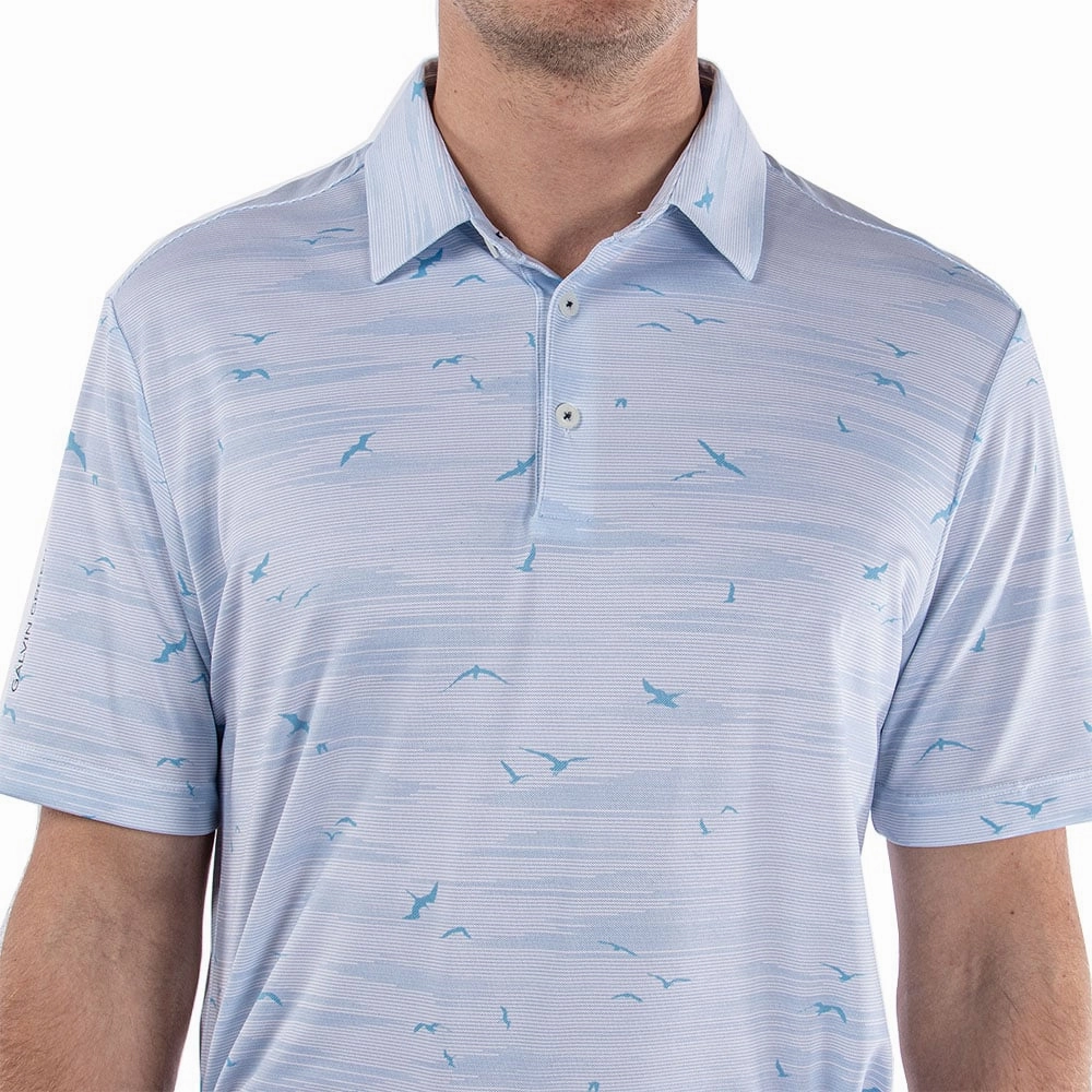 Galvin Green Marin Ventil8  Polo Shirt - Light Blue Chic Smart
