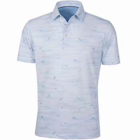 Galvin Green Marin Ventil8  Polo Shirt - Light Blue Beach Outfit Light and Fresh