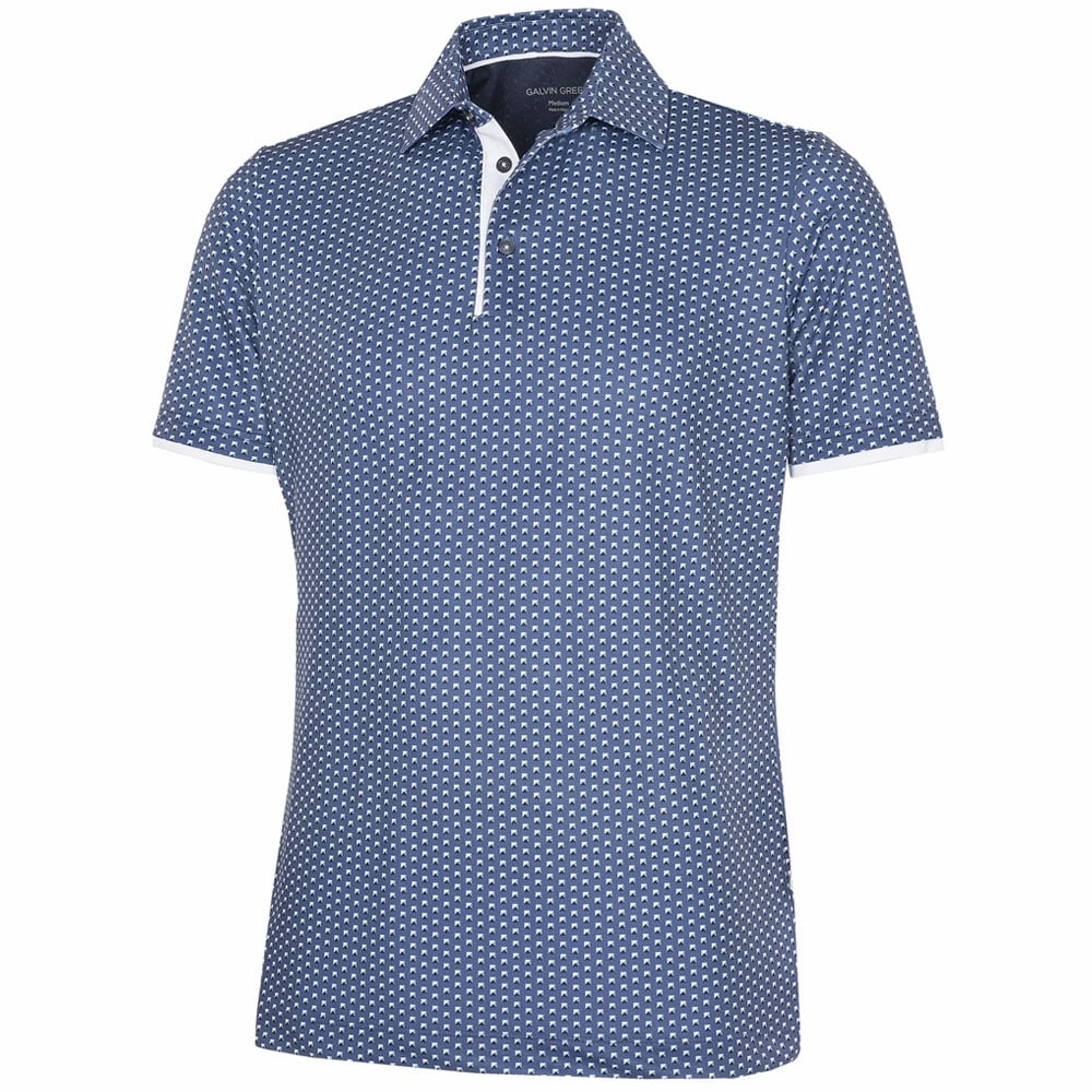 Galvin Green Mark V8  Polo Shirt - Ensign Blue/Navy Trendy Wearable easy to pair