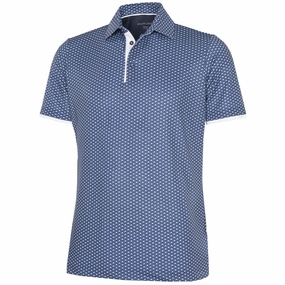 Galvin Green Mark V8  Polo Shirt - Ensign Blue/Navy Trendy Wearable easy to pair