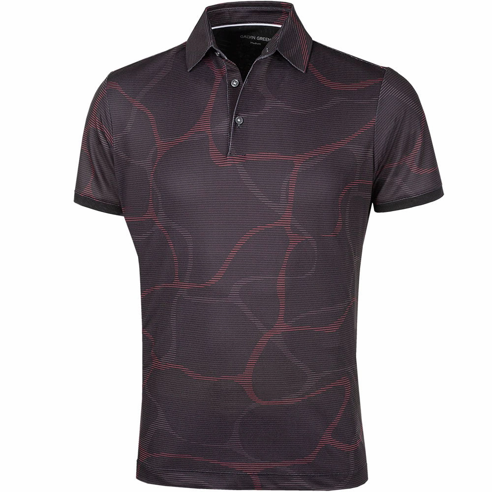 budget-friendly Galvin Green Markos Ventil8  Polo Shirt - Black/Red