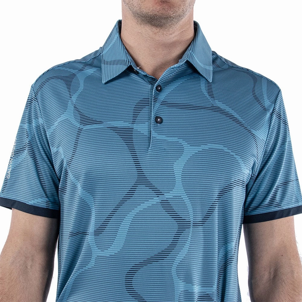 Teenager coolness Leisure Wear Galvin Green Markos Ventil8  Polo Shirt - Ensign Blue/Navy