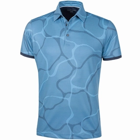 Galvin Green Markos Ventil8  Polo Shirt - Ensign Blue/Navy Layering Options Outdoor Leisure