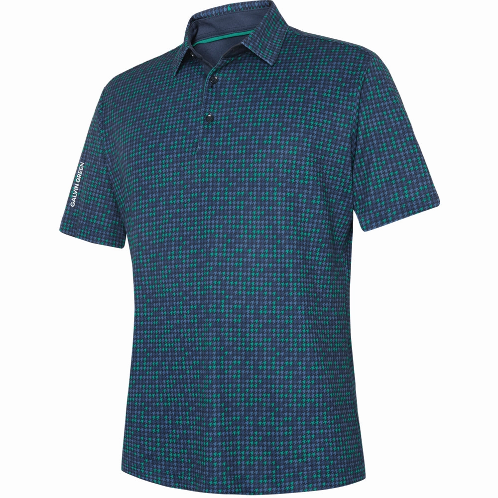 Thermoregulating Fabric Galvin Green Marlo Polo Shirt - Navy/Golf Green