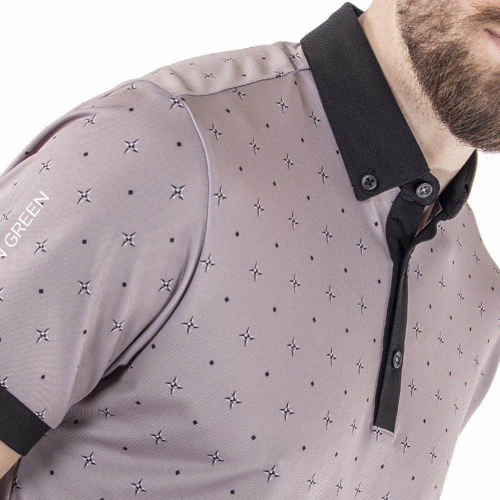 Galvin Green Marlow Ventil8  Polo Shirt - Sharkskin/Black Everyday Look