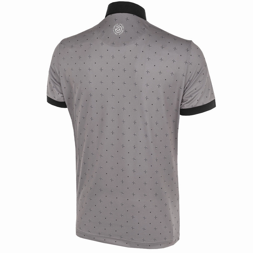 Simple Wear Galvin Green Marlow Ventil8  Polo Shirt - Sharkskin/Black