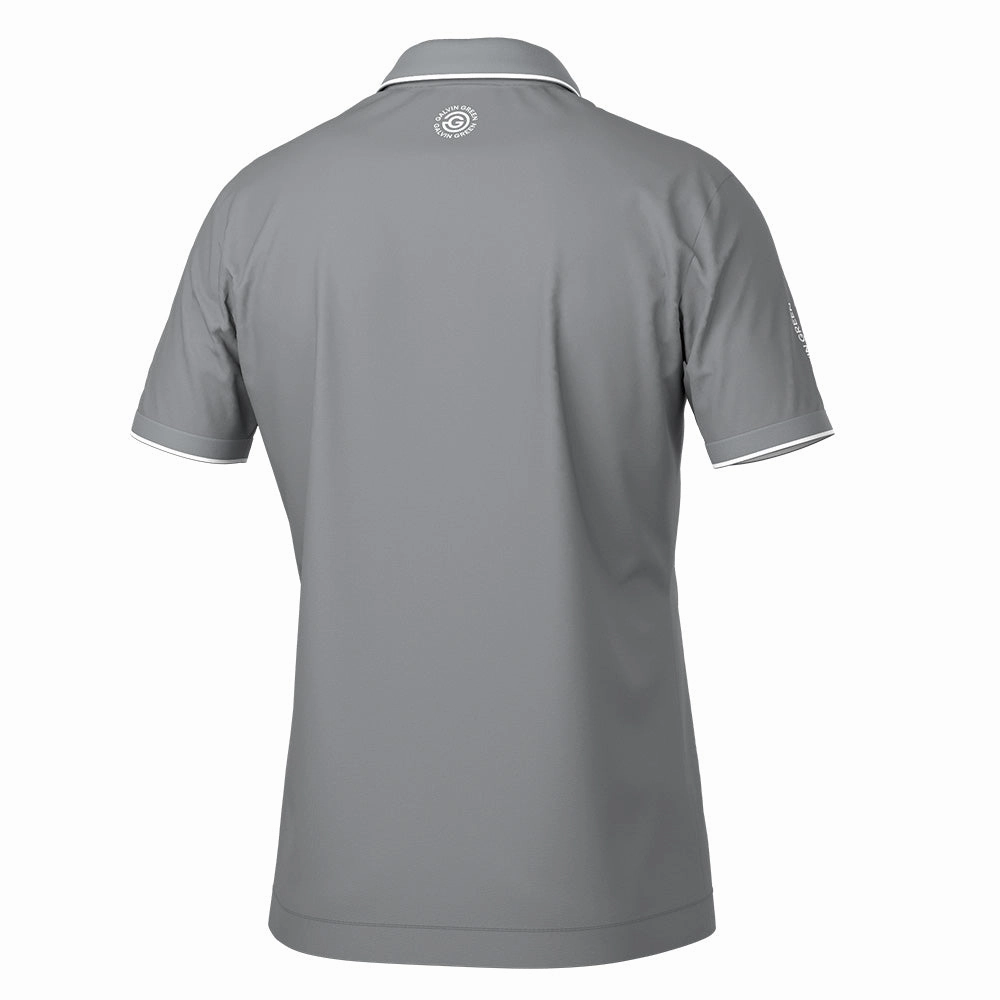 AntiPilling HighThreadCount Galvin Green Marty Polo Shirt - Sharkskin