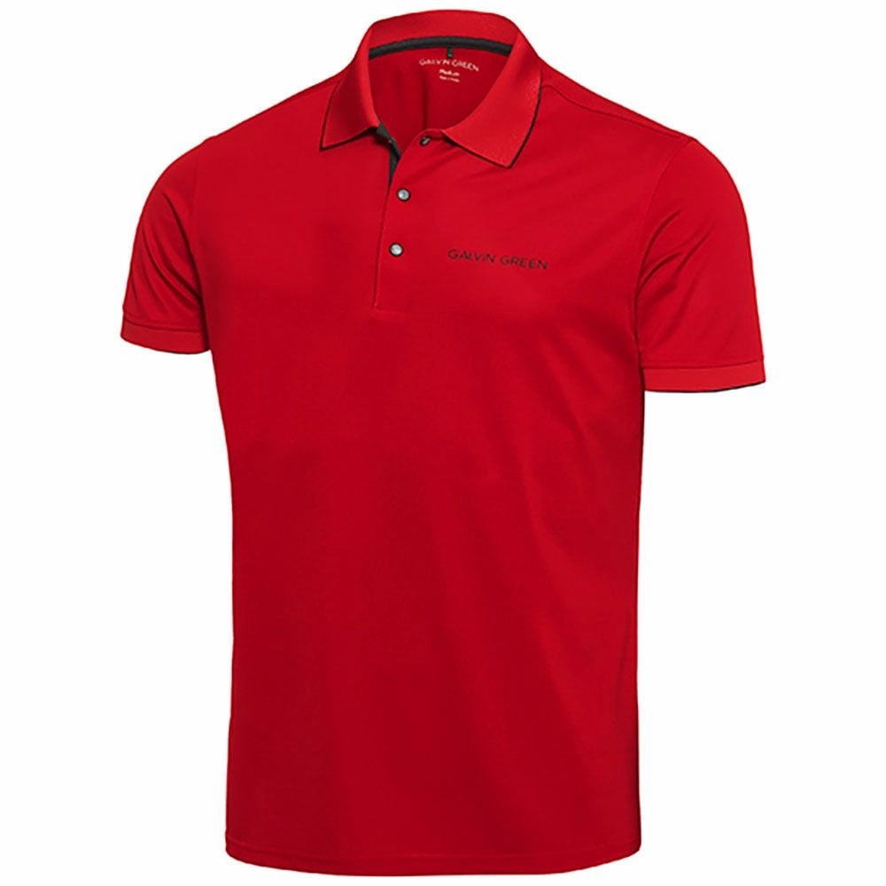 Galvin Green Marty Tour Edition Golf Polo Shirt - Red Holiday Trend