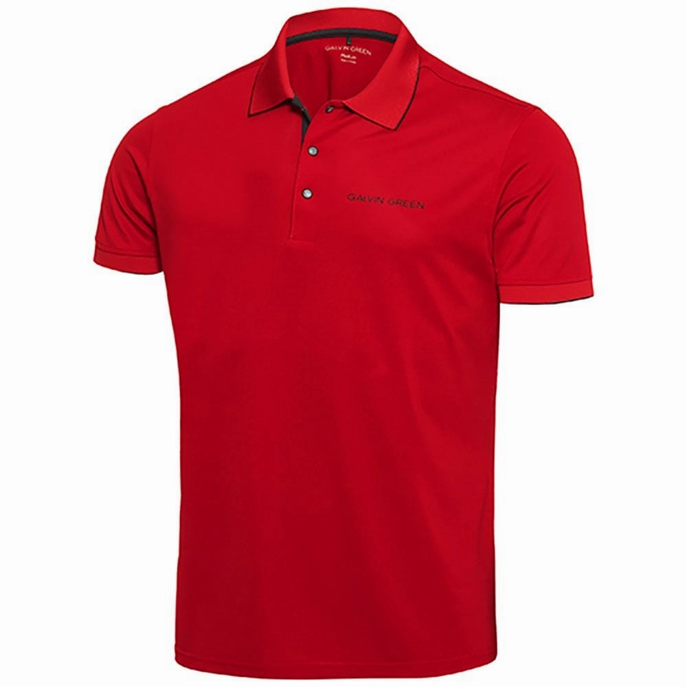 safe for skin Galvin Green Marty Tour Edition Golf Polo Shirt - Red