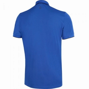 Galvin Green Marty Tour Ventil8  Polo Shirt - Surf Blue Travel Trend Look