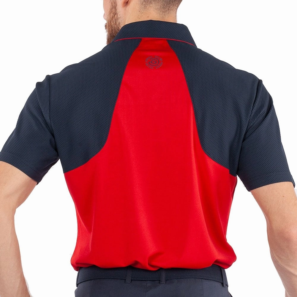 V-Neck Scoop neck Galvin Green Massimo Ventil8  Polo Shirt - Red/Navy