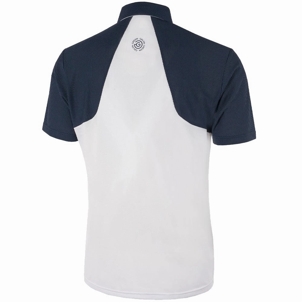 Simple Look Galvin Green Massimo Ventil8  Polo Shirt - White/Navy