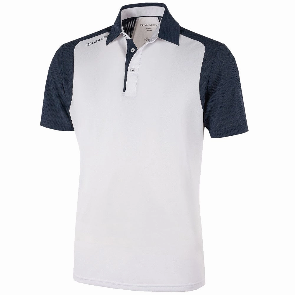 Summer Favorite Galvin Green Massimo Ventil8  Polo Shirt - White/Navy