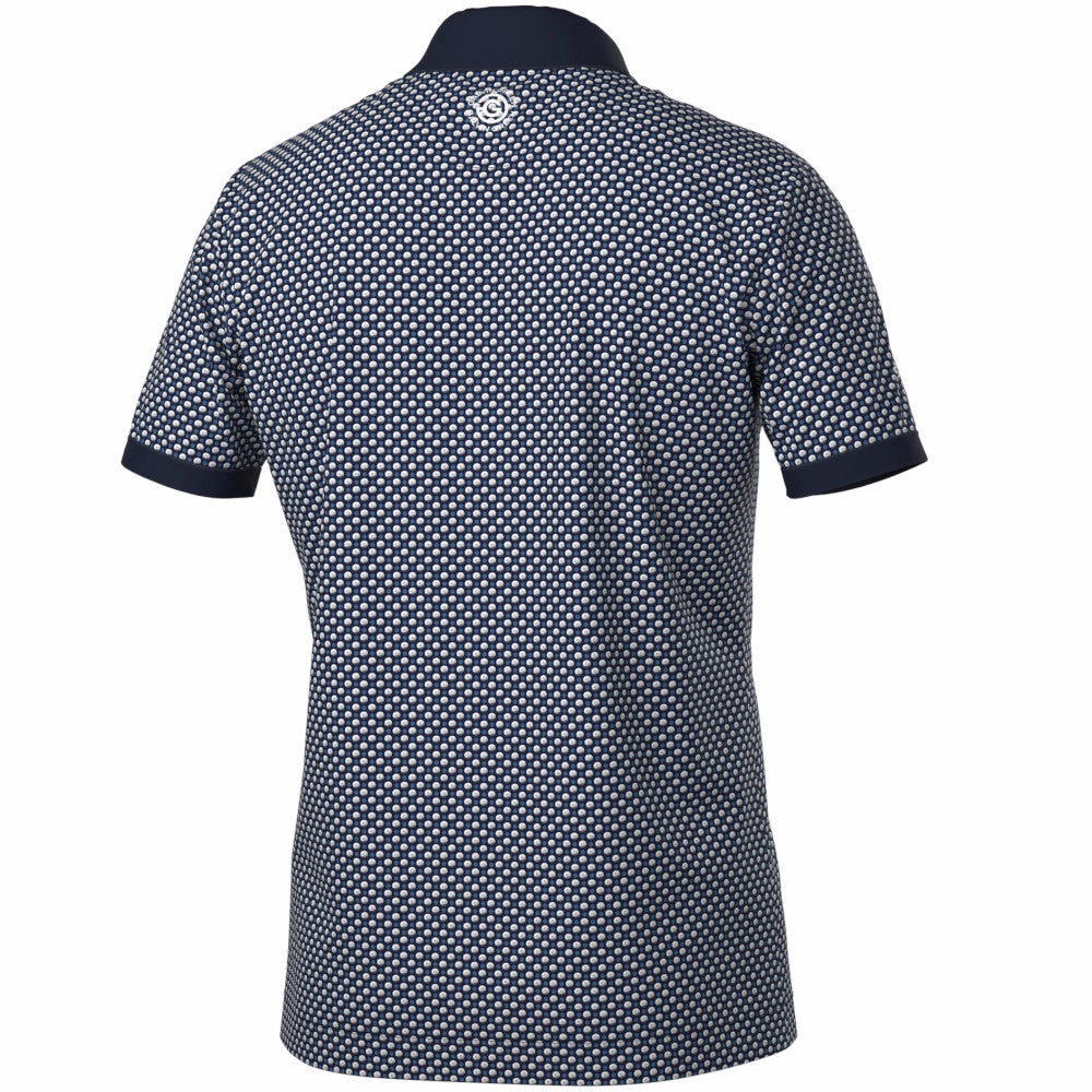 Galvin Green Mate Polo Shirt - Cool Grey/Navy Trendy Fashion Lightweight Comfort Wear