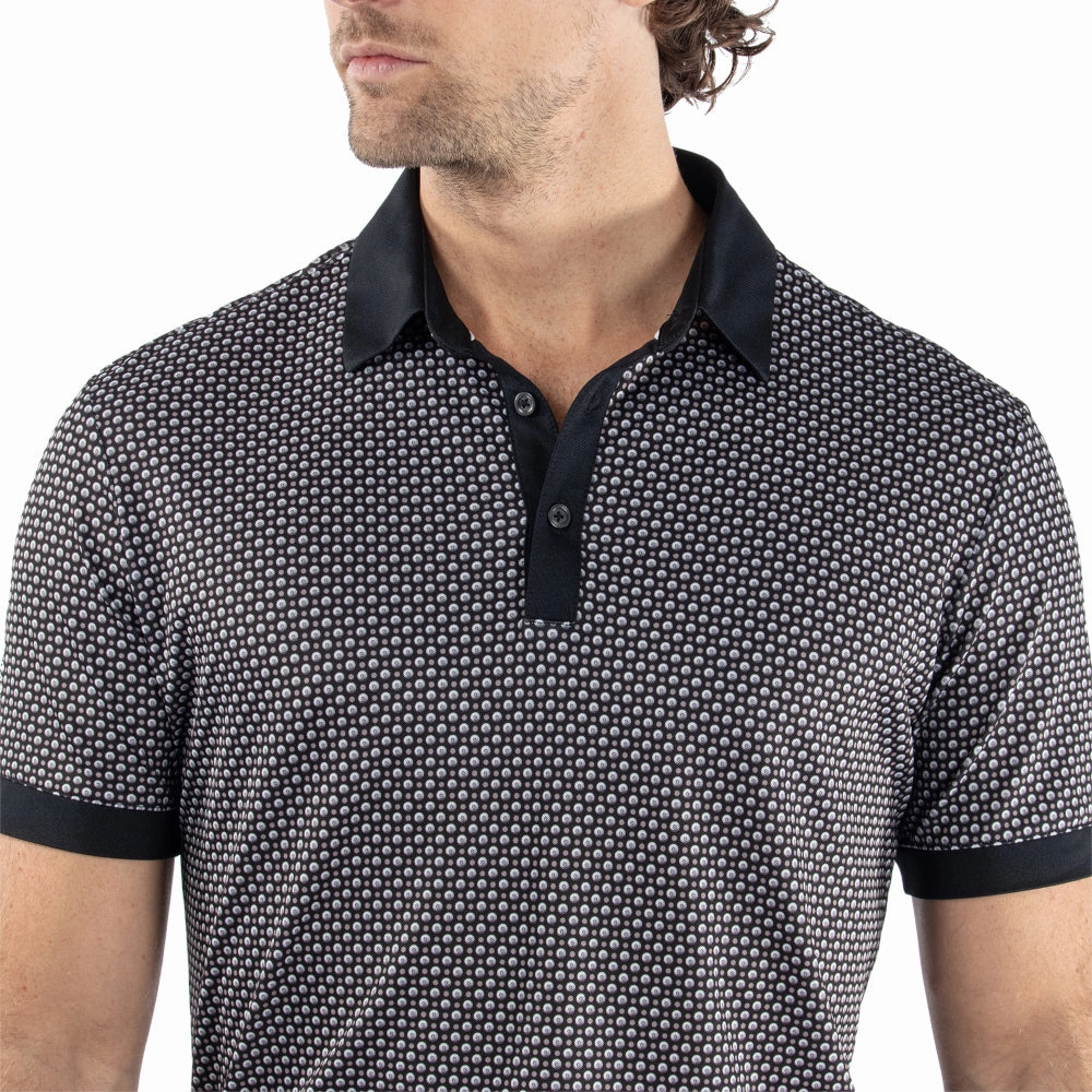 Galvin Green Mate Polo Shirt - Sharkskin/Black sale season