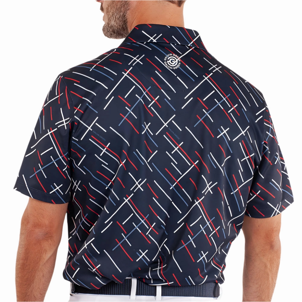 Light Fit Wear sports performance Galvin Green Mathias Polo Shirt - Navy/Red