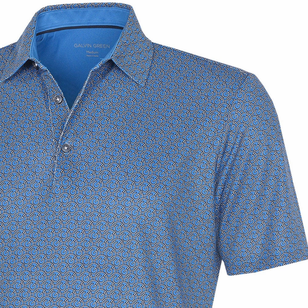Sleek Style Galvin Green Mauro V8  Polo Shirt - Blue/White