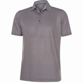 Moisture Wicking Fabric Functional Style Galvin Green Mauro V8  Polo Shirt - Sharkskin/White