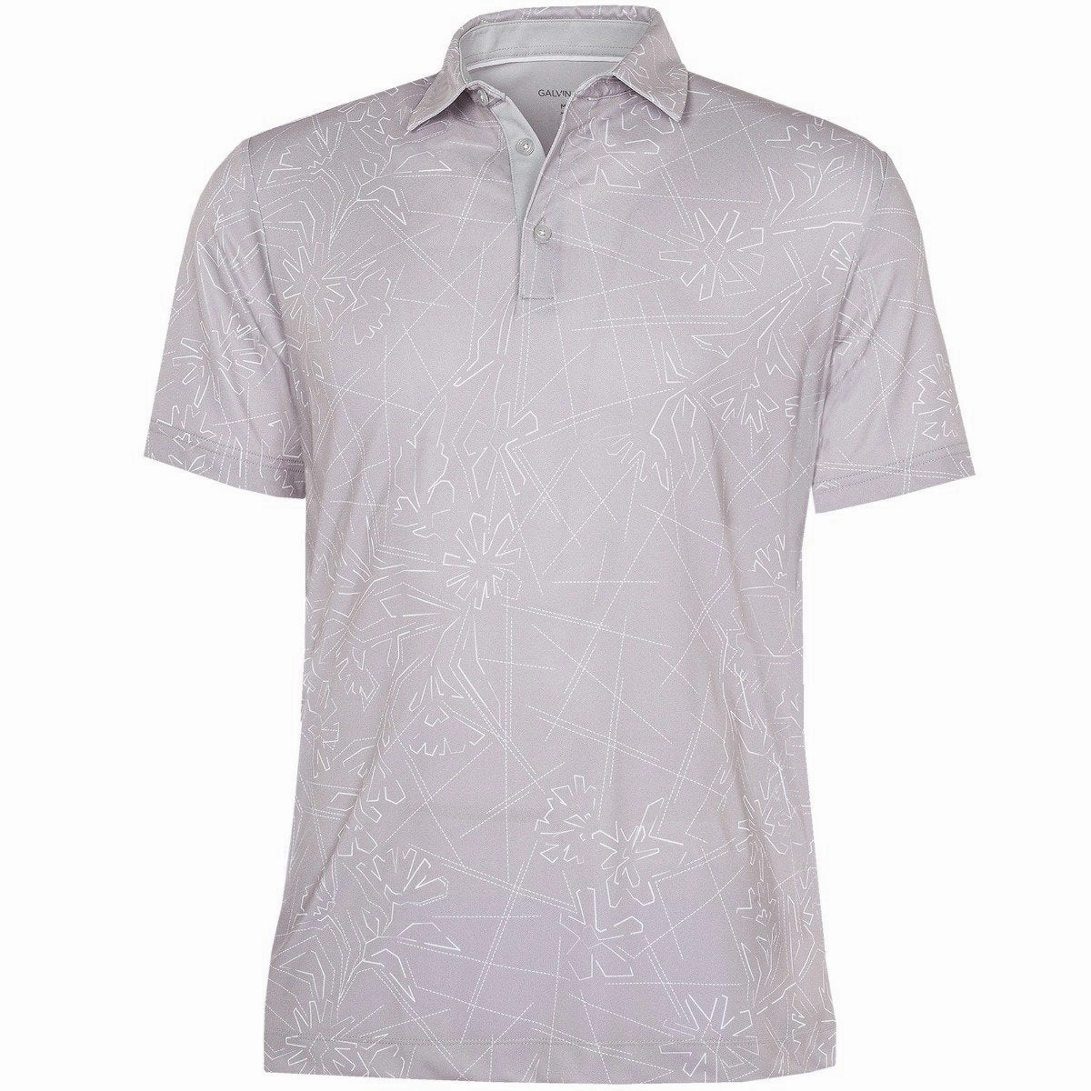 Simple Fashion Galvin Green Maverick V8  Polo Shirt - Cool Grey/White