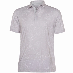 Simple Fashion Galvin Green Maverick V8  Polo Shirt - Cool Grey/White