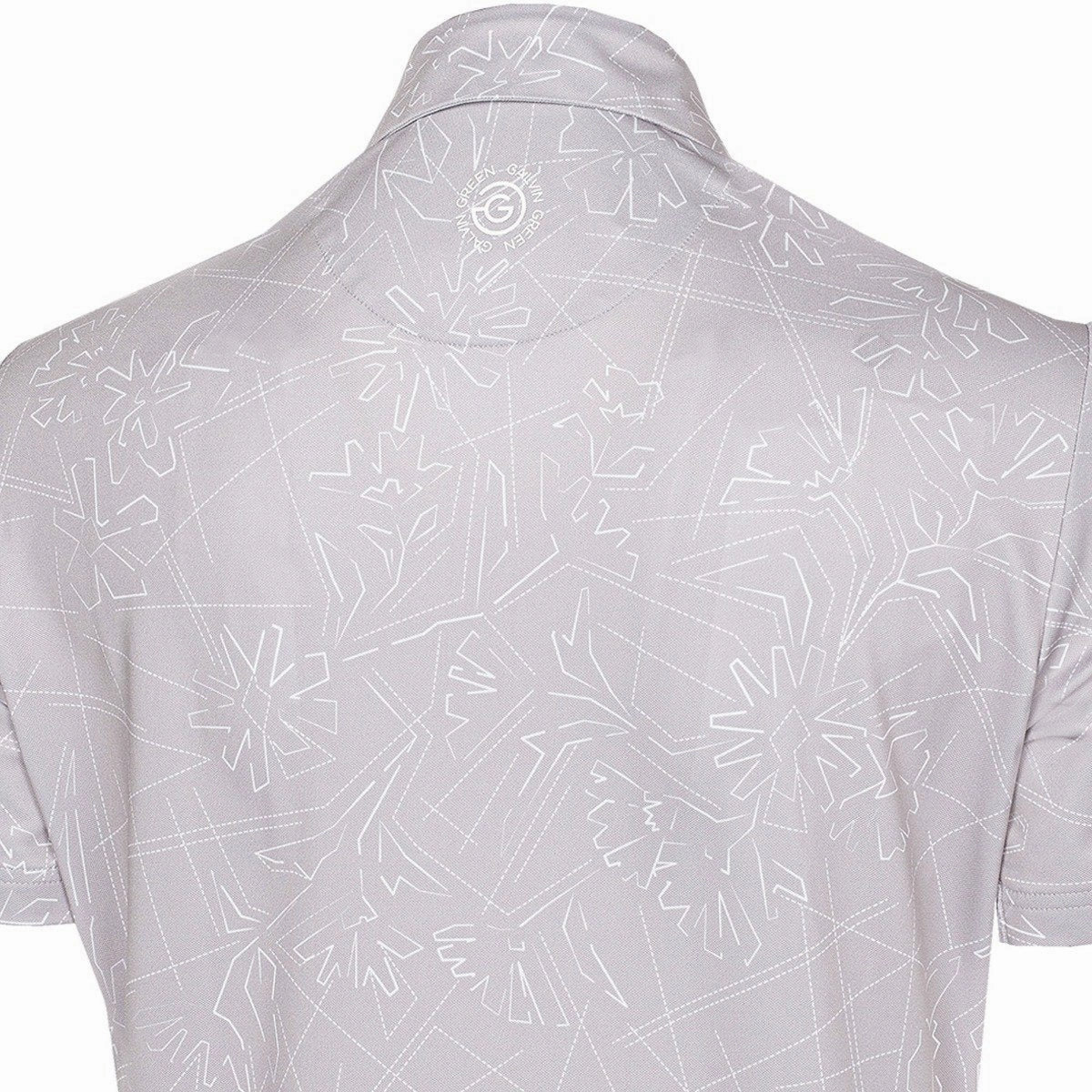 Layered Wear Galvin Green Maverick V8  Polo Shirt - Cool Grey/White