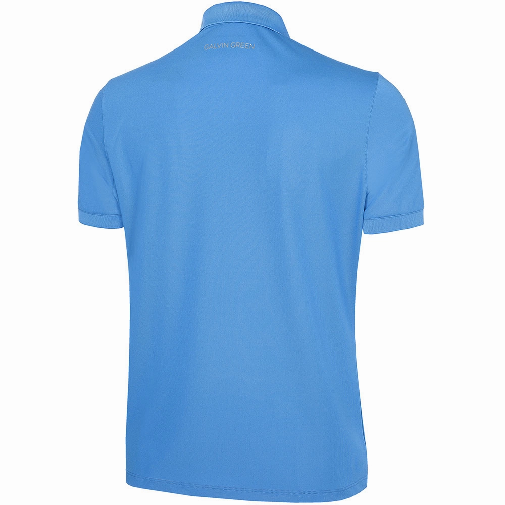 Galvin Green Max Tour Polo Shirt - Blue Casual Chic Look Zip Up