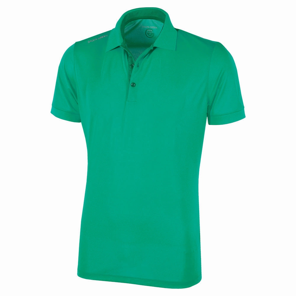 Galvin Green Max V8  Polo Shirt - Green WrinkleResistant Sporty Appeal