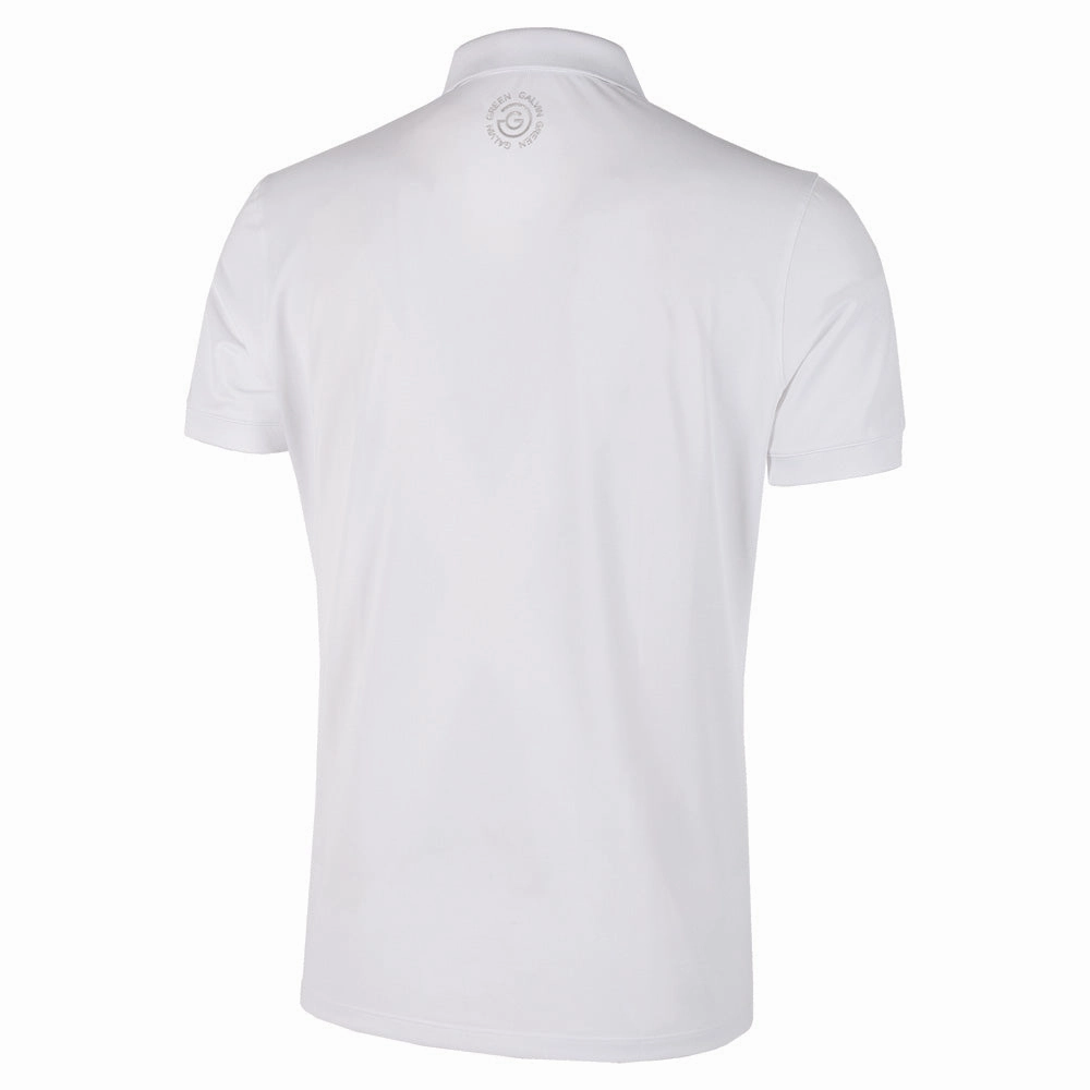 Galvin Green Max V8  Polo Shirt - White Functional Wearable Soft Brushed Finish