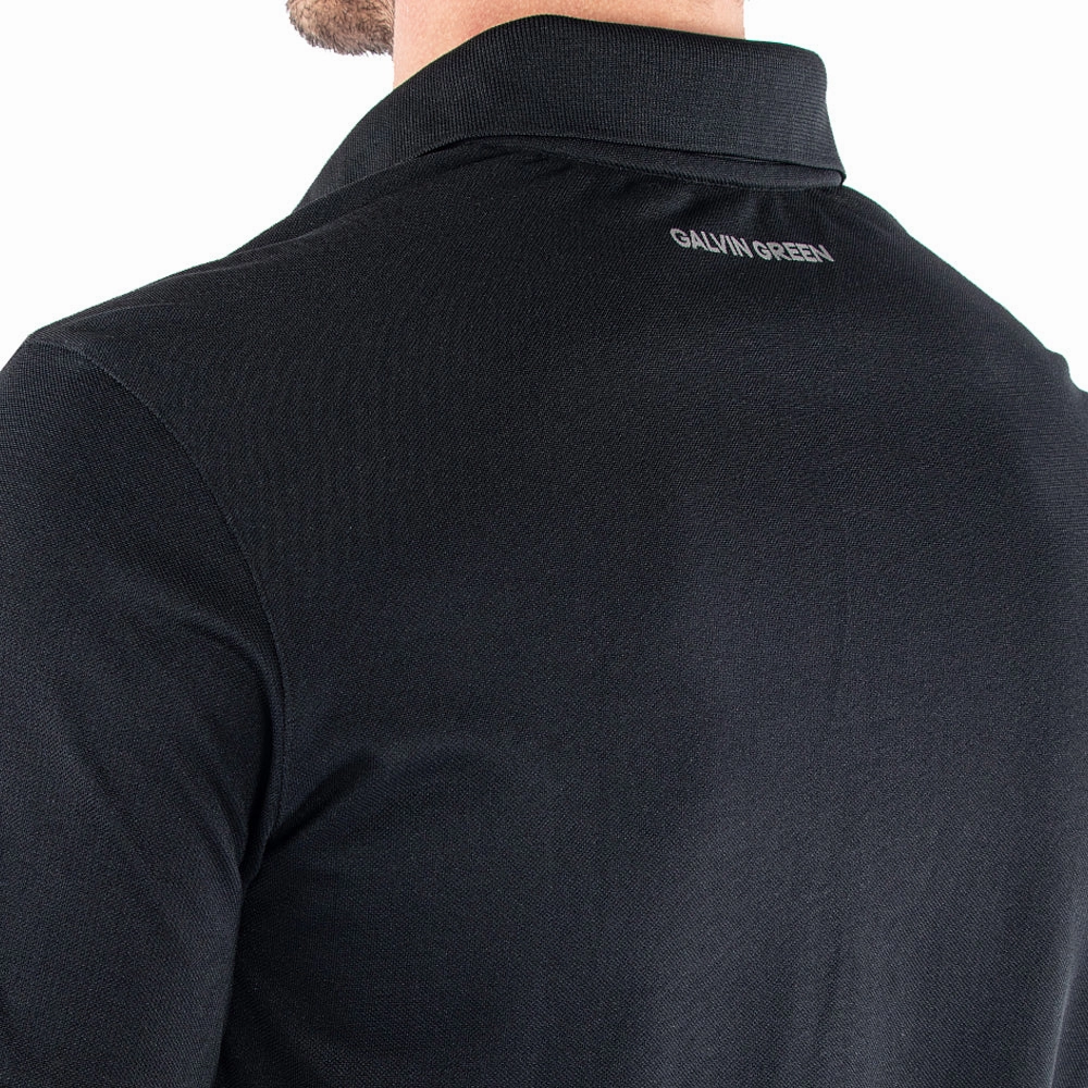 Galvin Green Maximilian Polo Shirt - Black Light Comfort Gym clothing