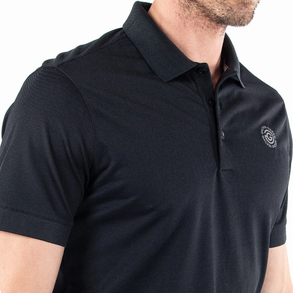 Galvin Green Maximilian Polo Shirt - Black Sporty Vibe