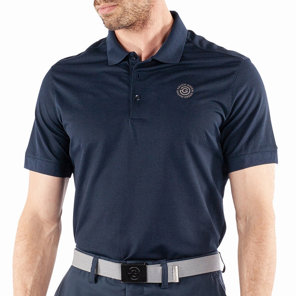 Good stretch Comfortable And Versatile Galvin Green Maximilian Polo Shirt - Navy