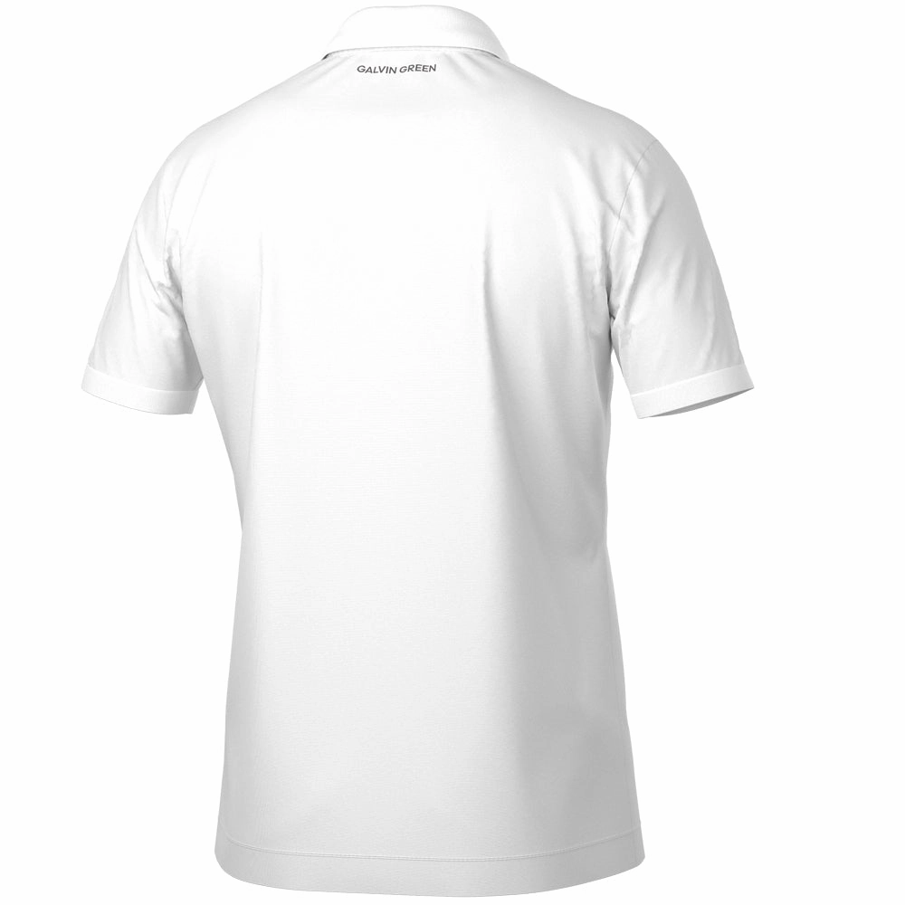 Premium Cotton Galvin Green Maximilian Polo Shirt - White