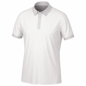 Comfortable Fit Wear Fit for Any Season Galvin Green Maxwell Polo Shirt - Cool Grey/White