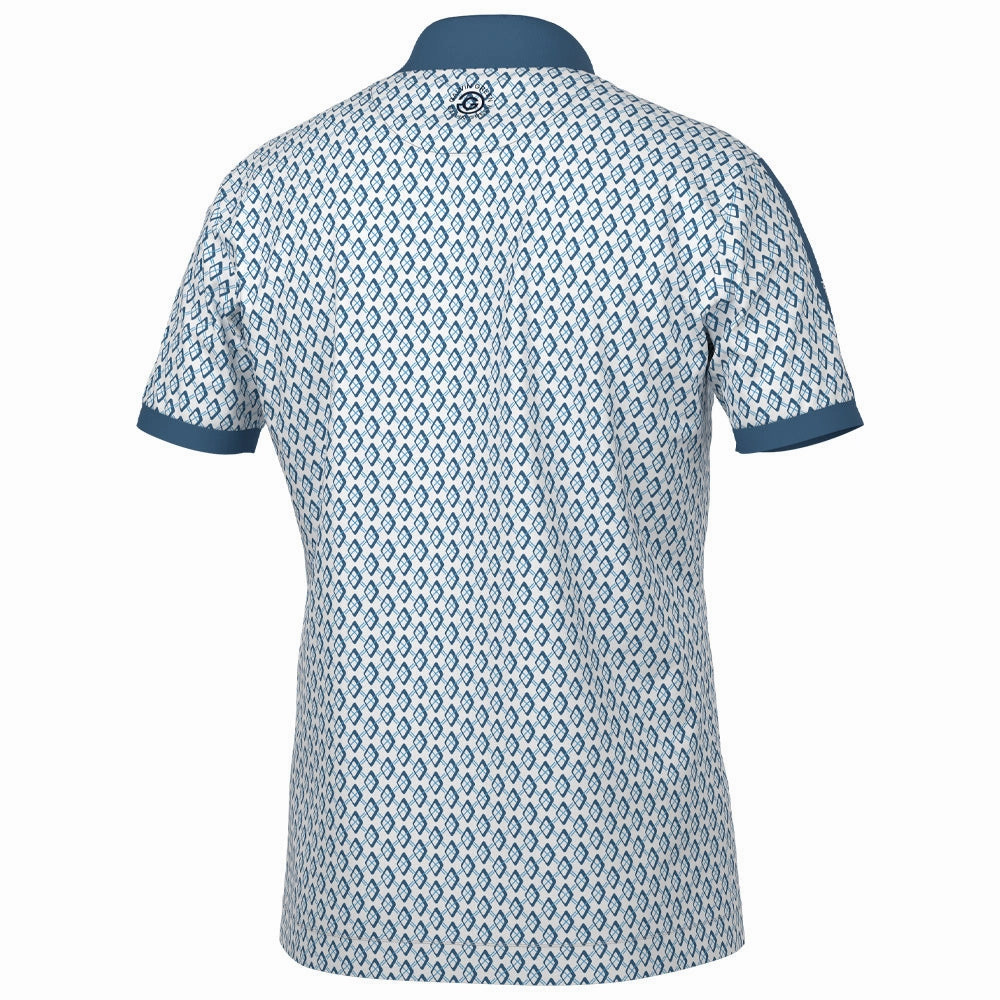 Versatile Top Effortless Comfort Galvin Green Maxwell Polo Shirt - Moonlight Blue/White