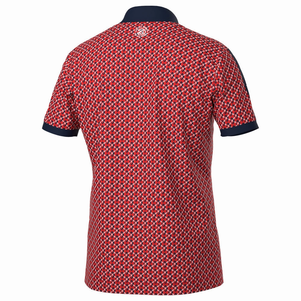 Galvin Green Maxwell Polo Shirt - Red/Navy Plus size confidence