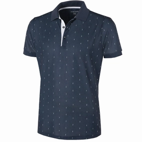 BreathableMaterial Cool Layering Galvin Green Mayson Ventil8  Polo Shirt - Navy/White