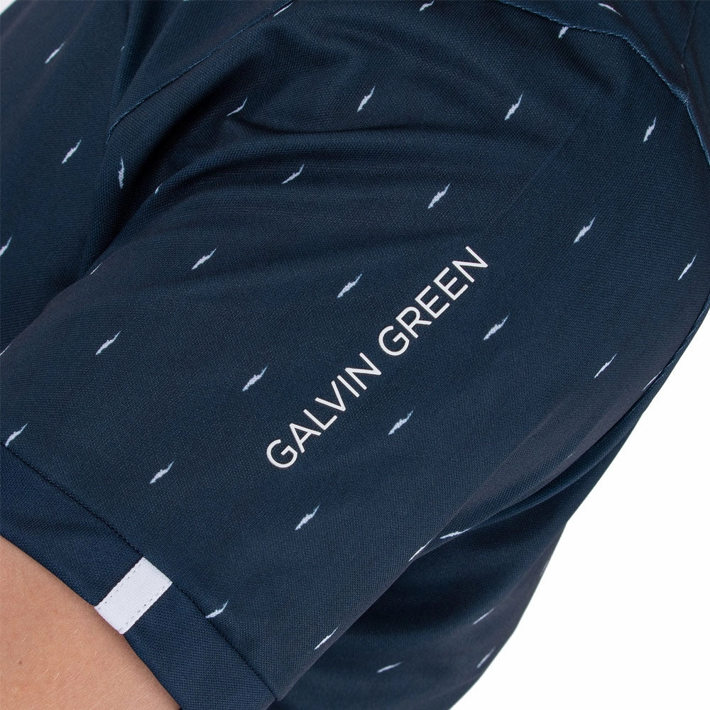 Long sleeved warmth Chill Vibe Galvin Green Mayson Ventil8  Polo Shirt - Navy/White