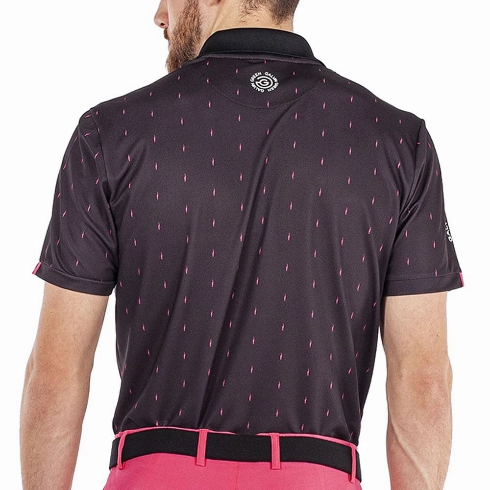 Galvin Green Mayson Ventil8  Polo Shirt - Pink/Black Biodegradable Options