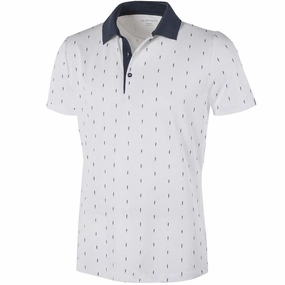 Daily Favorite Classic Fit Galvin Green Mayson Ventil8  Polo Shirt - White/Navy