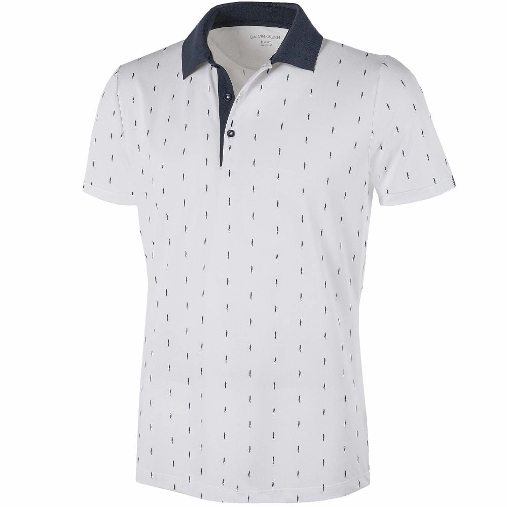 Daily Favorite Classic Fit Galvin Green Mayson Ventil8  Polo Shirt - White/Navy