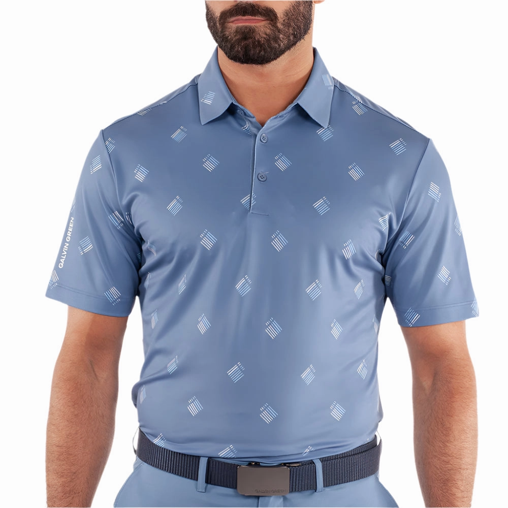 Galvin Green Memo Polo Shirt - Moonlight Blue Practical Wear