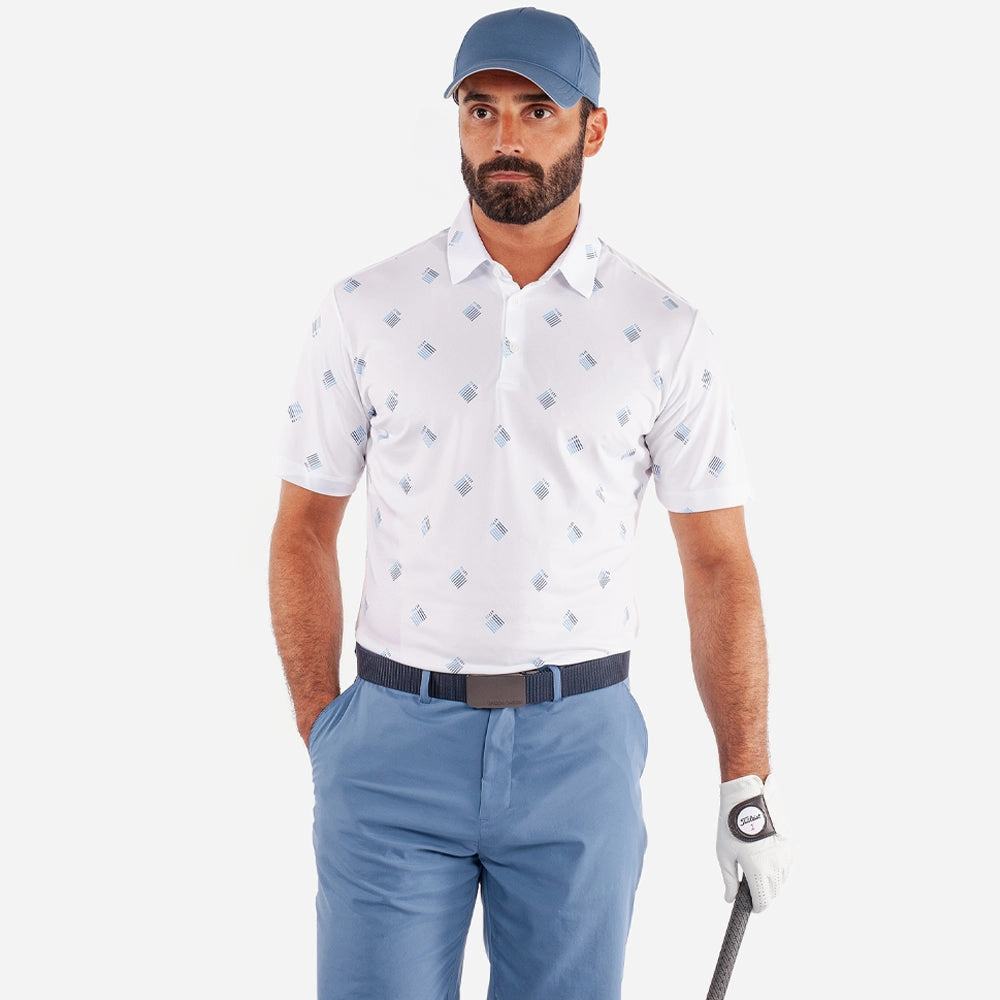 Eco Friendly Production Galvin Green Memo Polo Shirt - White