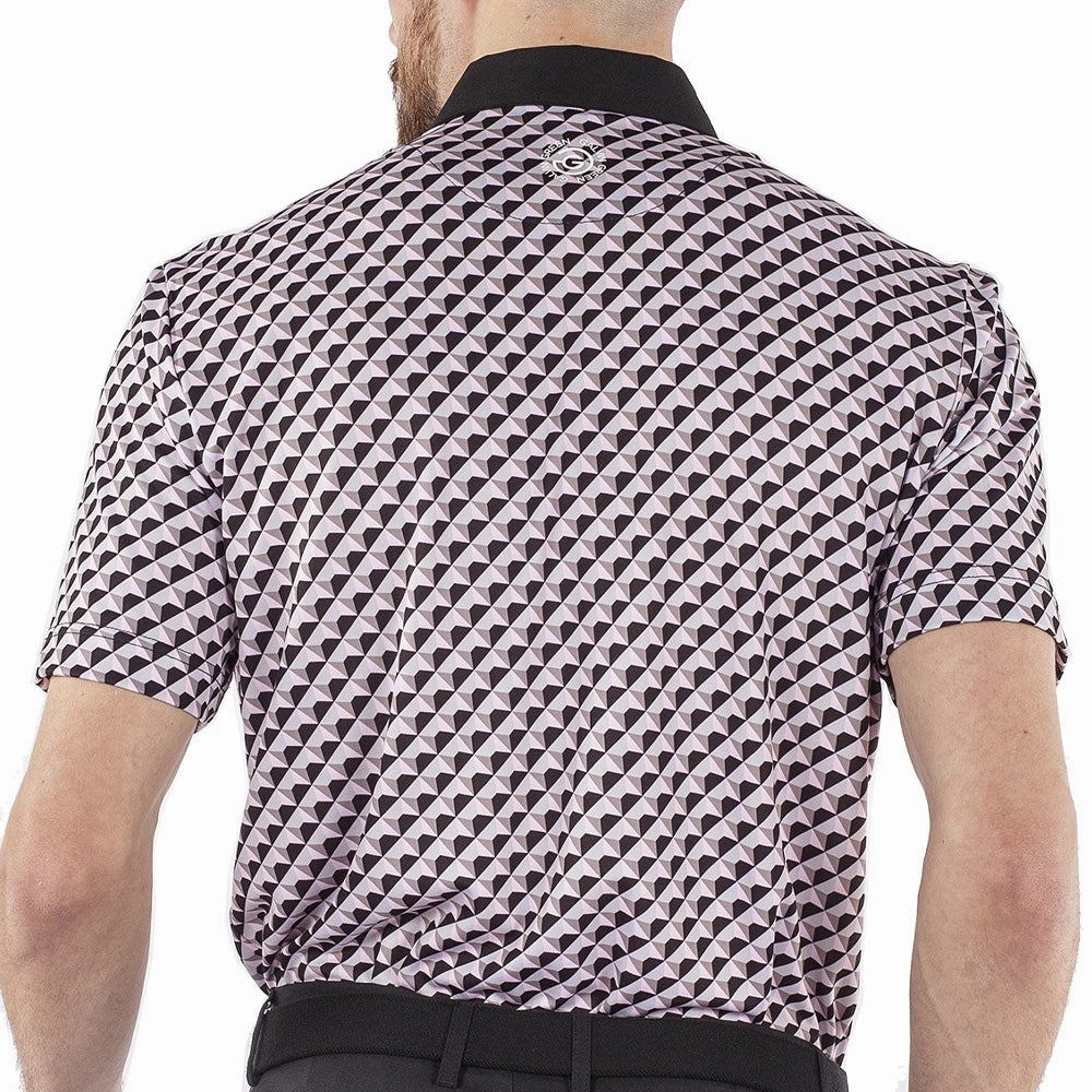 Galvin Green Mercer Ventil8  Polo Shirt - Pink/Black/White Anti Pilling Treatment
