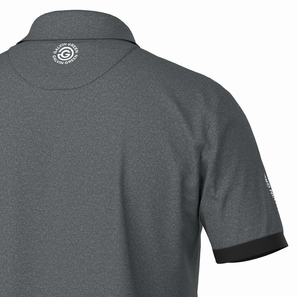 Galvin Green Mikel Polo Shirt - Black Sporty Top Abstract mystery