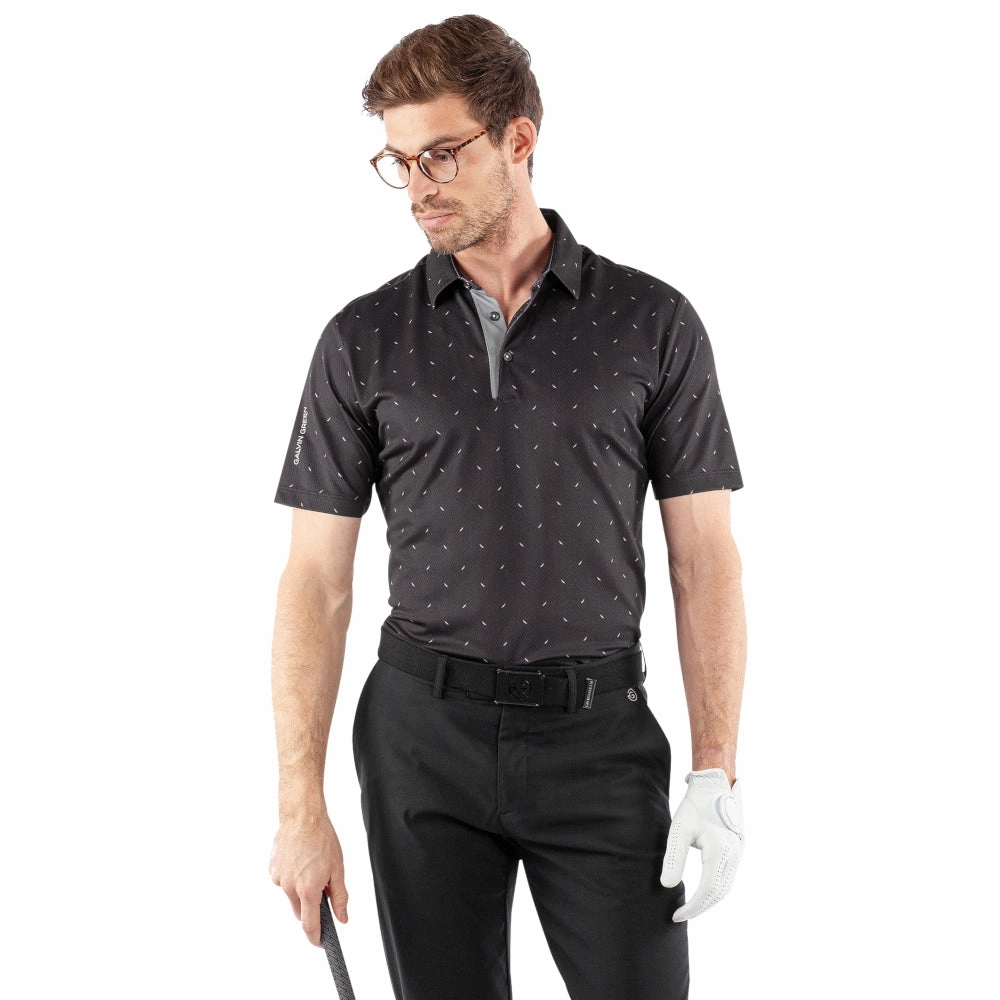 Fashionable Fit Galvin Green Miklos Polo Shirt - Black