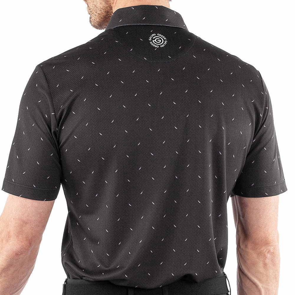 All-Season Comfort Galvin Green Miklos Polo Shirt - Black