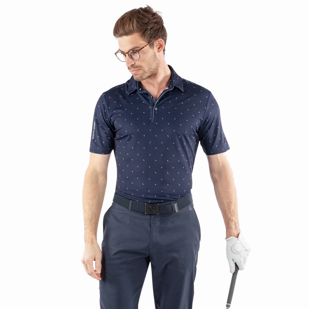 Galvin Green Miklos Polo Shirt - Navy Holiday Comfort Style