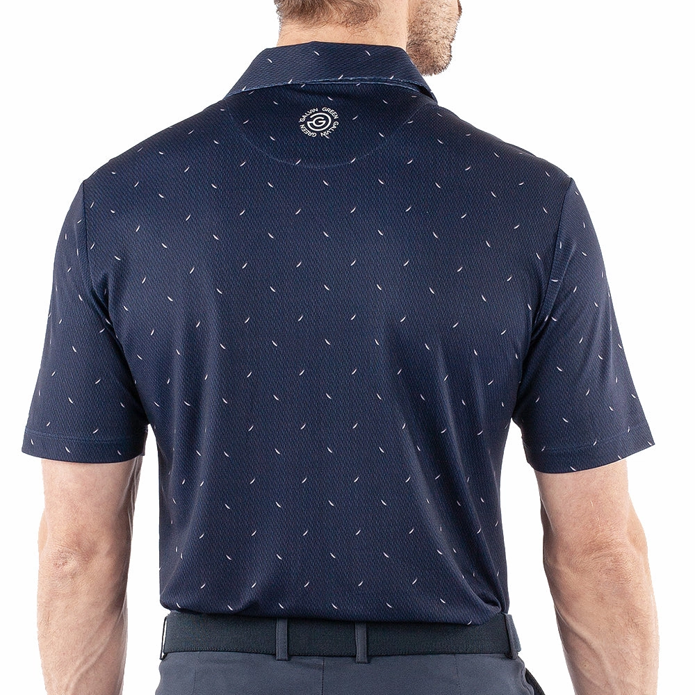 Galvin Green Miklos Polo Shirt - Navy Hypoallergenic Fibers Stylish Details