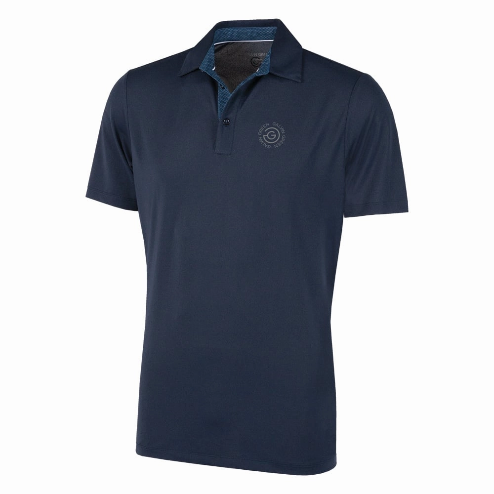 Galvin Green Milan Tour Edition Polo Shirt - Navy Ergonomic Cut