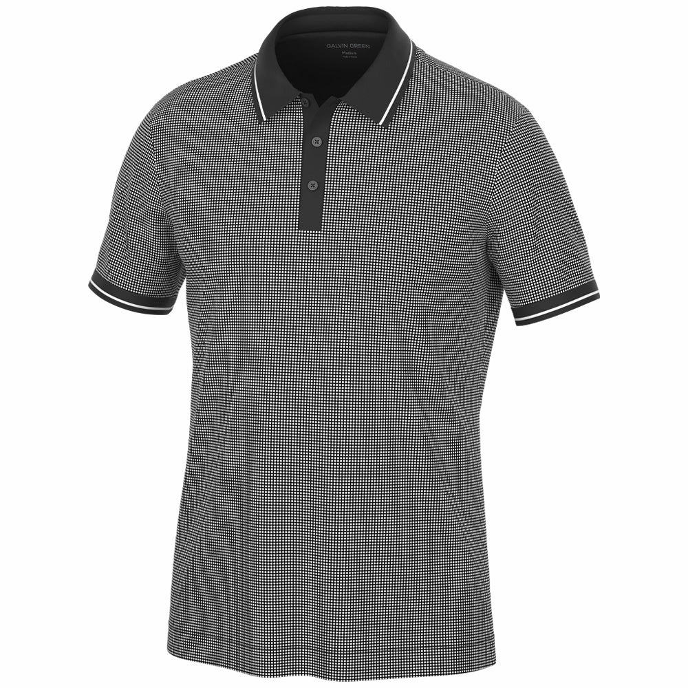 Bold Comfort Easy Layer Galvin Green Miller Polo Shirt - Black/White